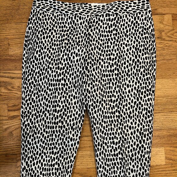 TALBOTS Black and White Capris - NWOT - Picture 2 of 4